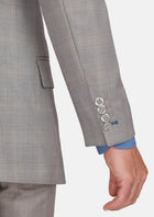 Spanish Grey Checked Astor Suit - SARTORO473