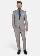 Spanish Grey Checked Astor Suit - SARTORO898