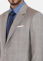Spanish Grey Checked Astor Suit - SARTORO855