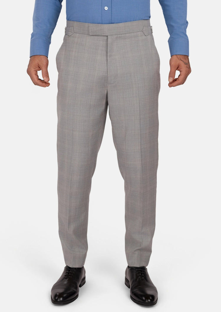 Spanish Grey Checked Pants - SARTORO297