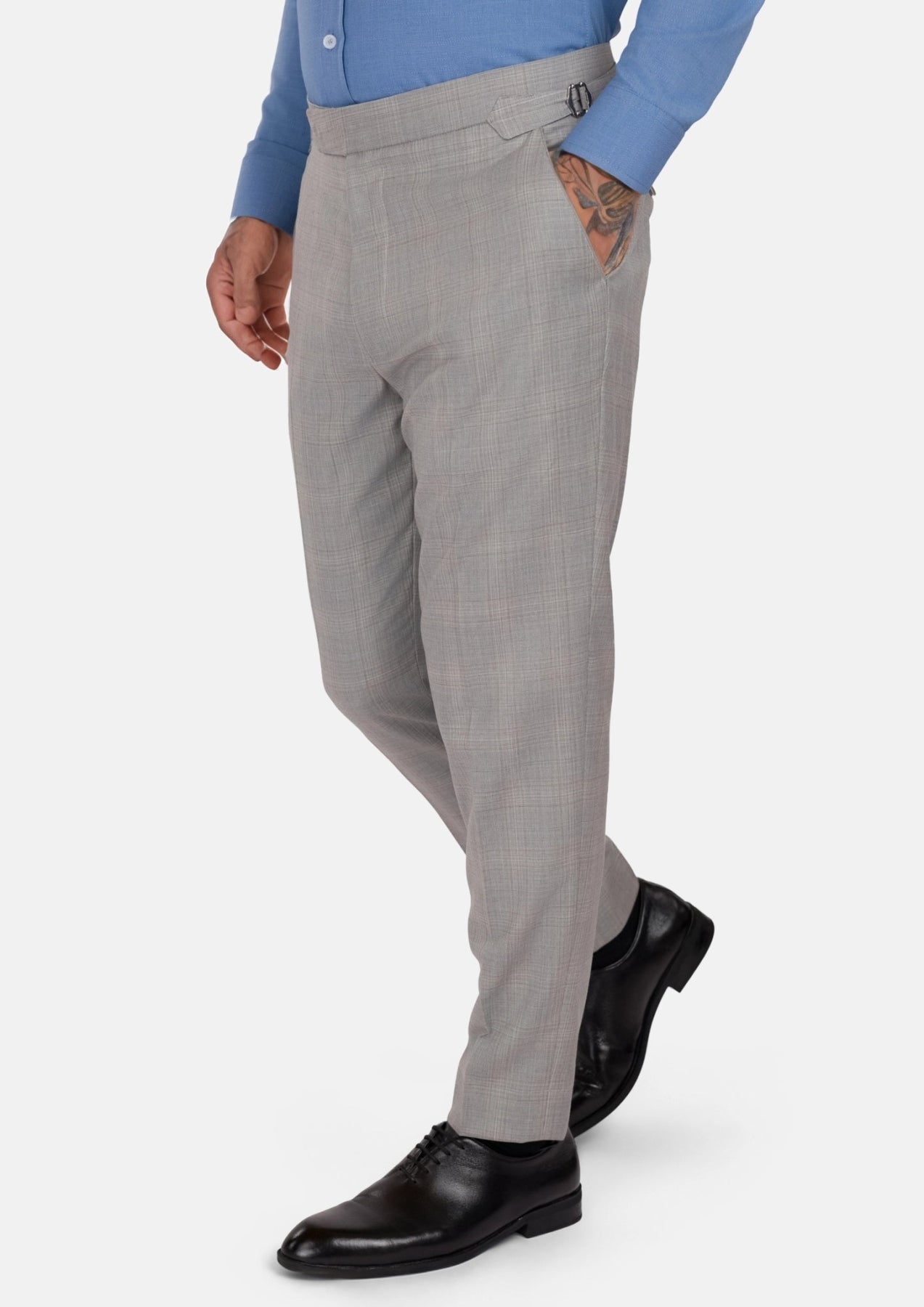 Spanish Grey Checked Pants