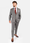 Spanish Grey Prince Of Wales Suit - Lamb Party - SARTORO