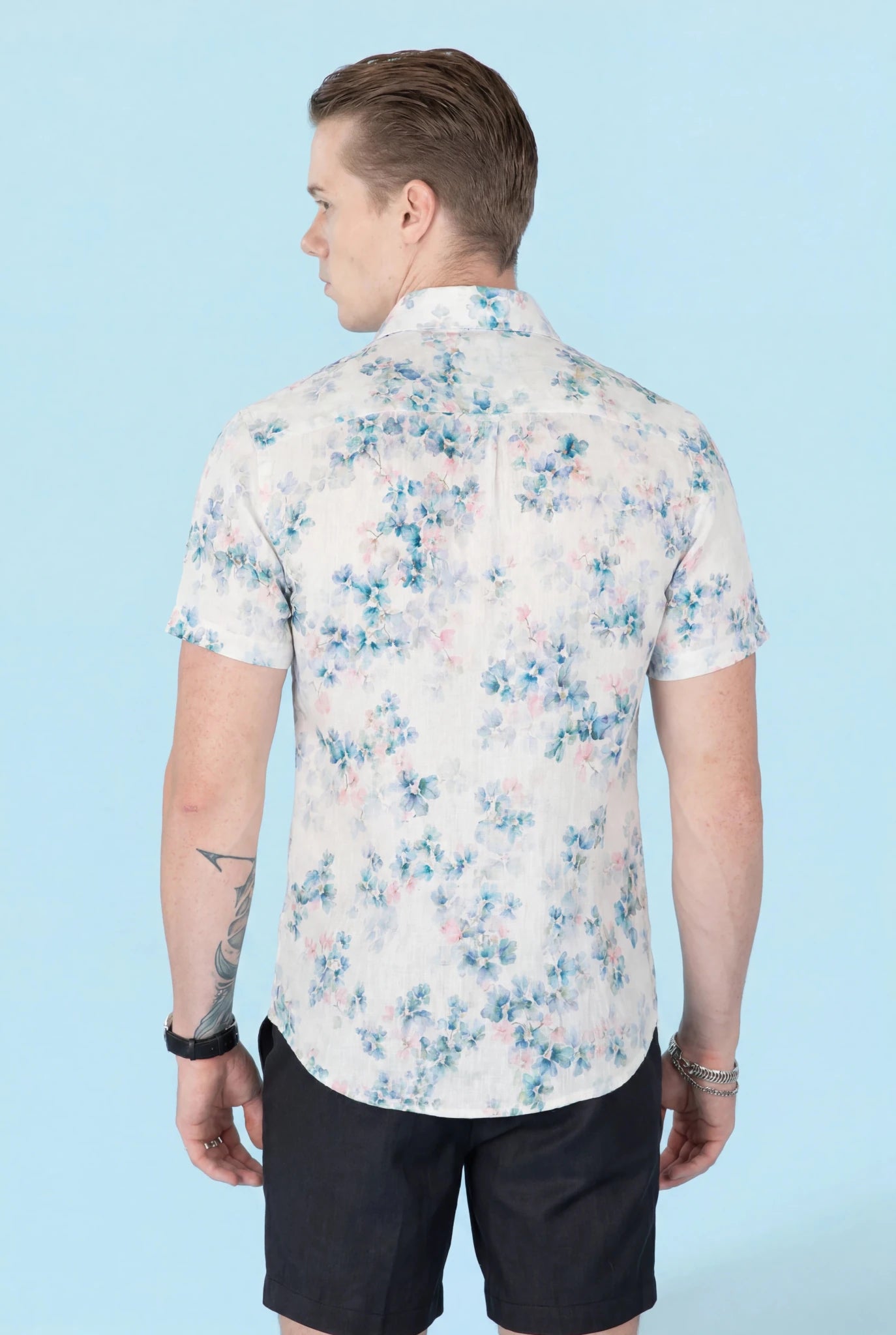 Spring Leaf Silk Shirt - SARTORO92