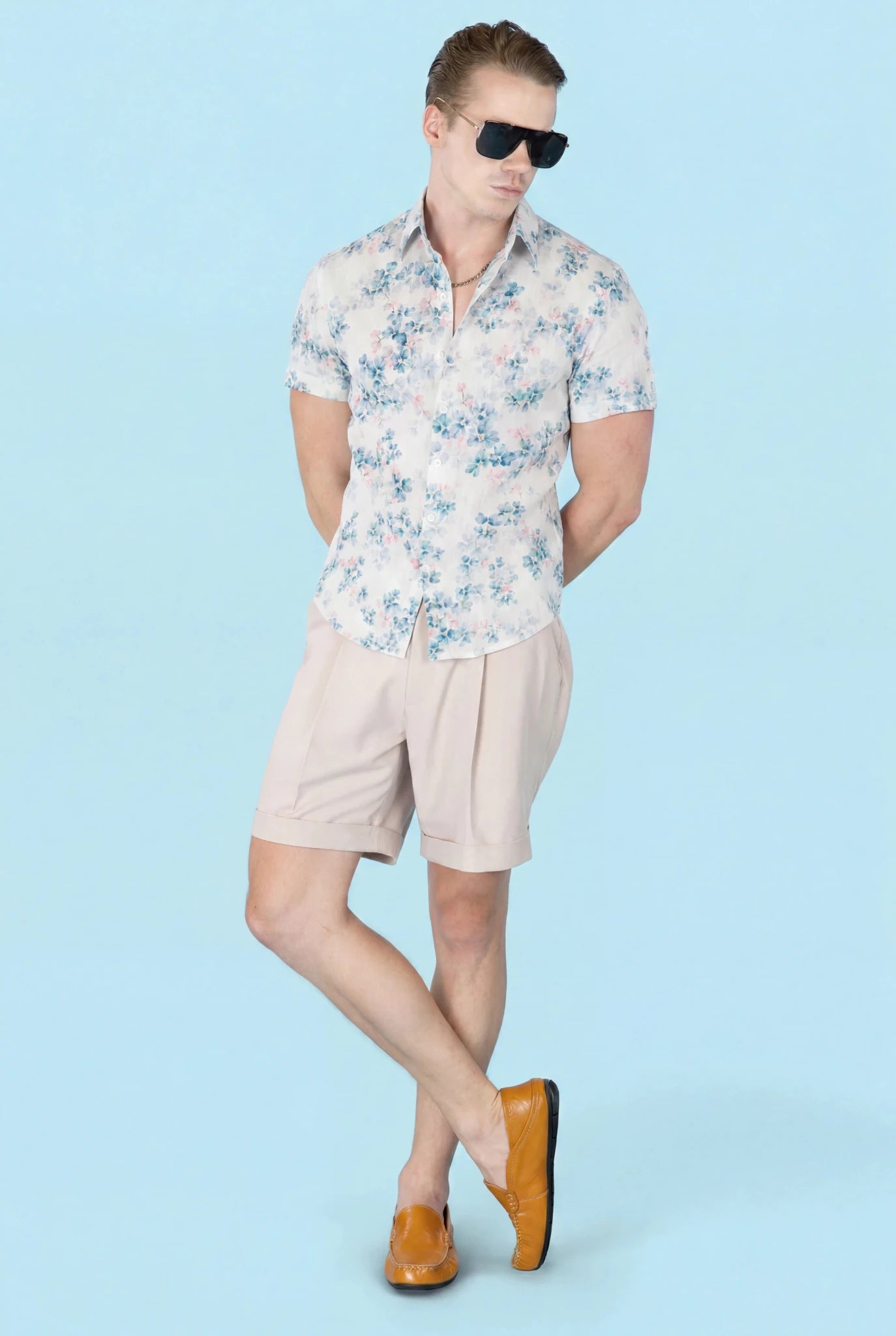 Spring Leaf Silk Shirt - SARTORO696