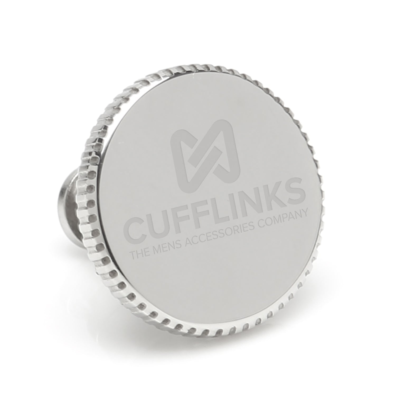 Stainless Steel Coin Edge Engravable Lapel Pin - SARTORO902