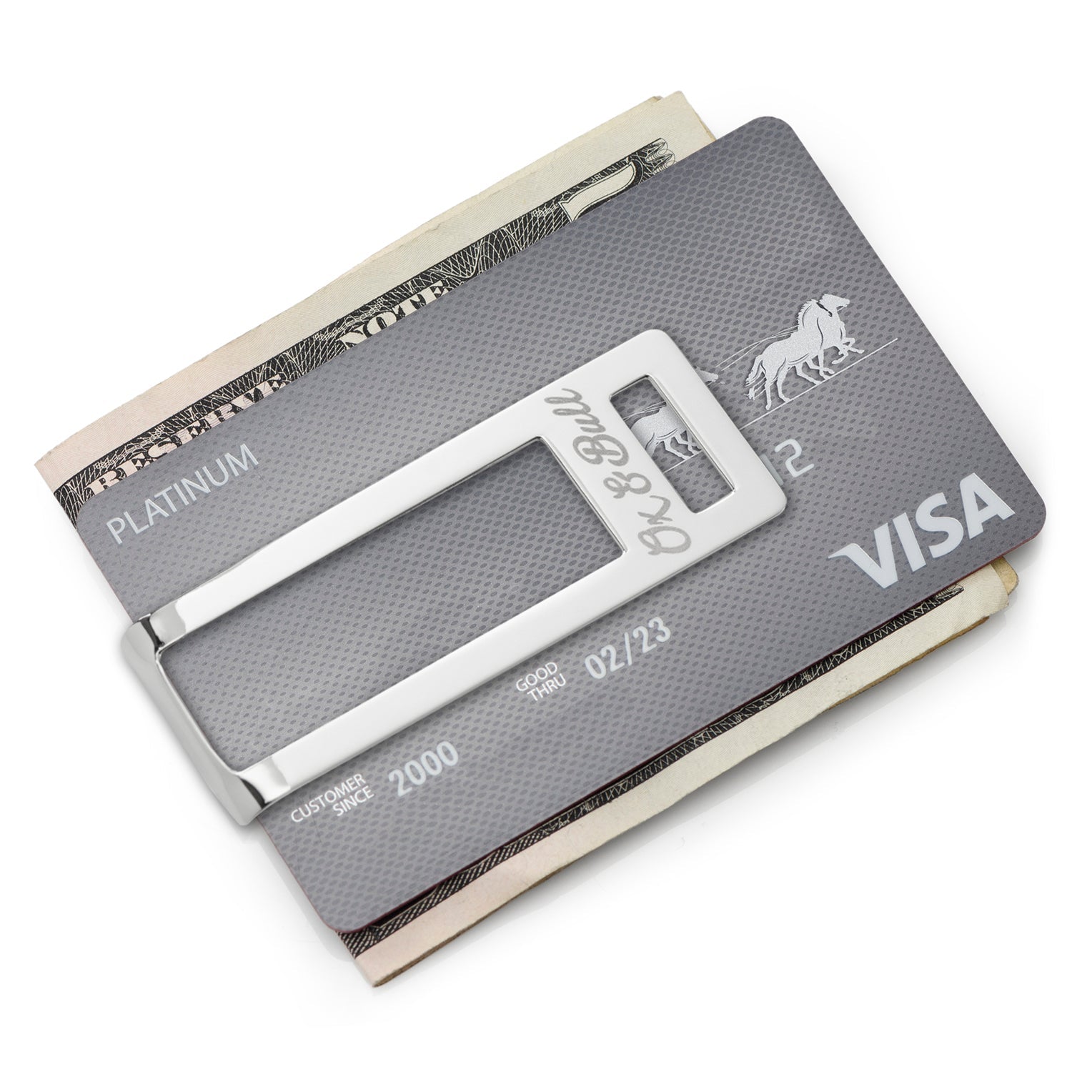 Stainless Steel Cut Out Money Clip - SARTORO819