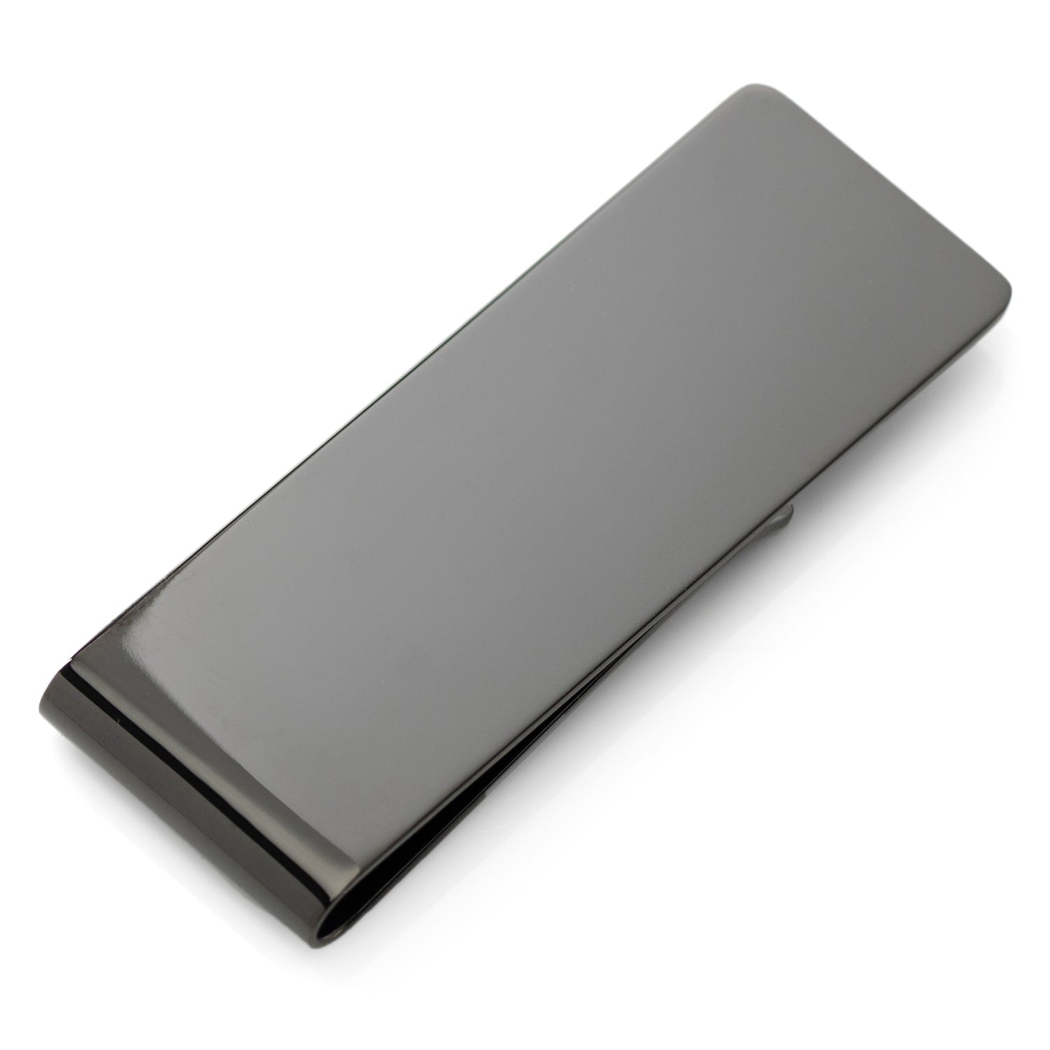 Stainless Steel Gunmetal Engravable Money Clip - SARTORO269