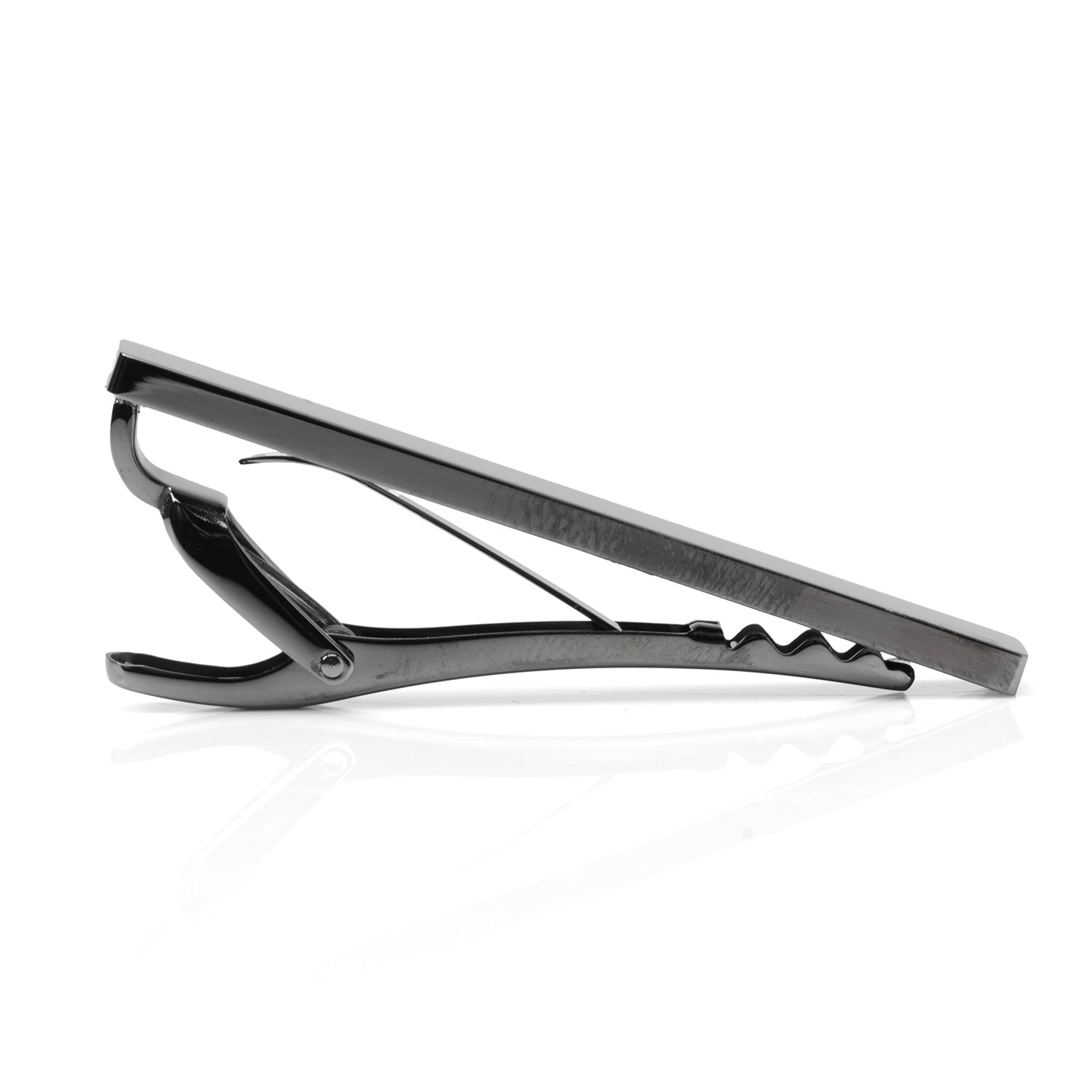 Stainless Steel Gunmetal Engravable Tie Clip - SARTORO795