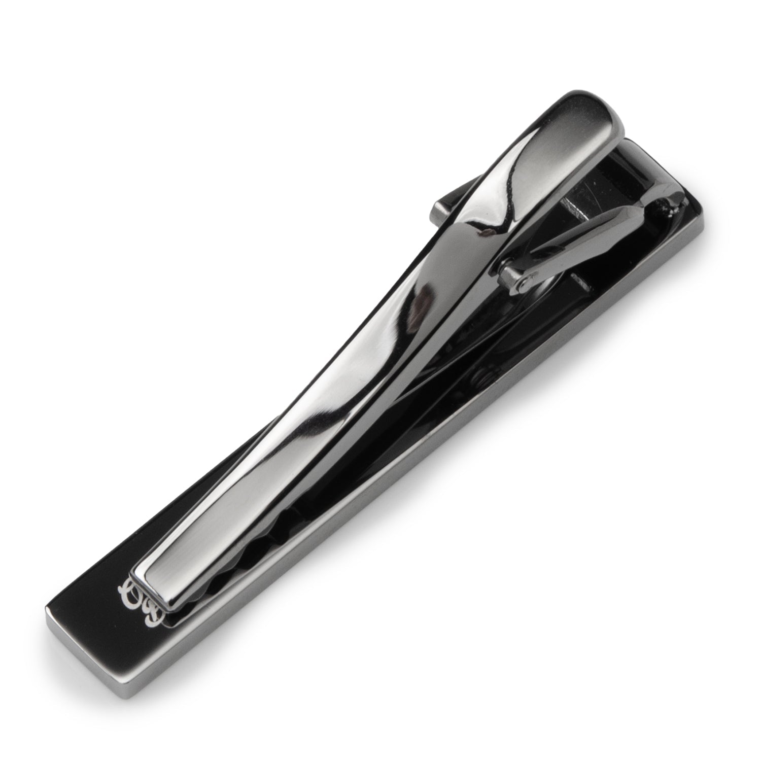 Stainless Steel Gunmetal Engravable Tie Clip - SARTORO66