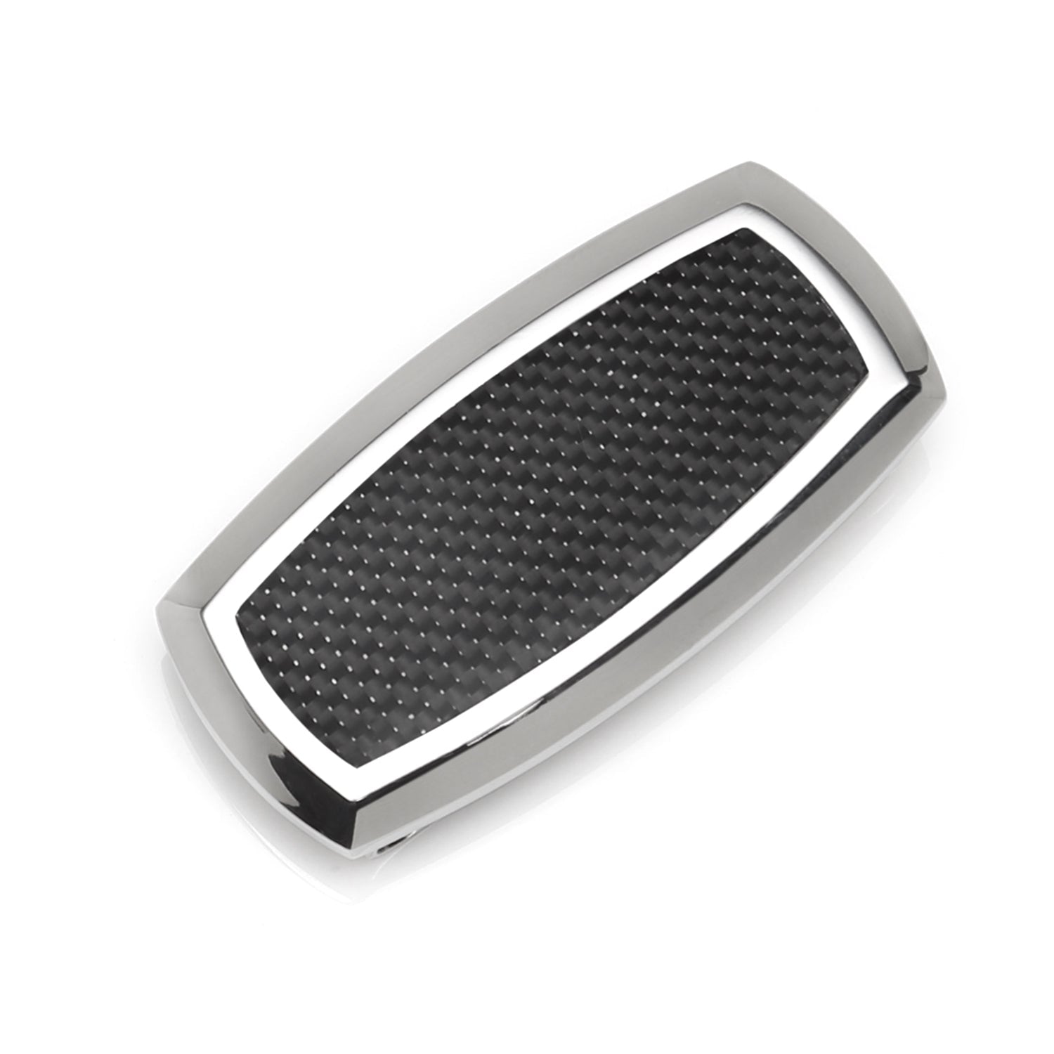 Stainless Steel Inlaid Black Carbon Fiber Money Clip - SARTORO465