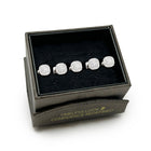 Stainless Steel White Pave Crystal 5-Studs - SARTORO466