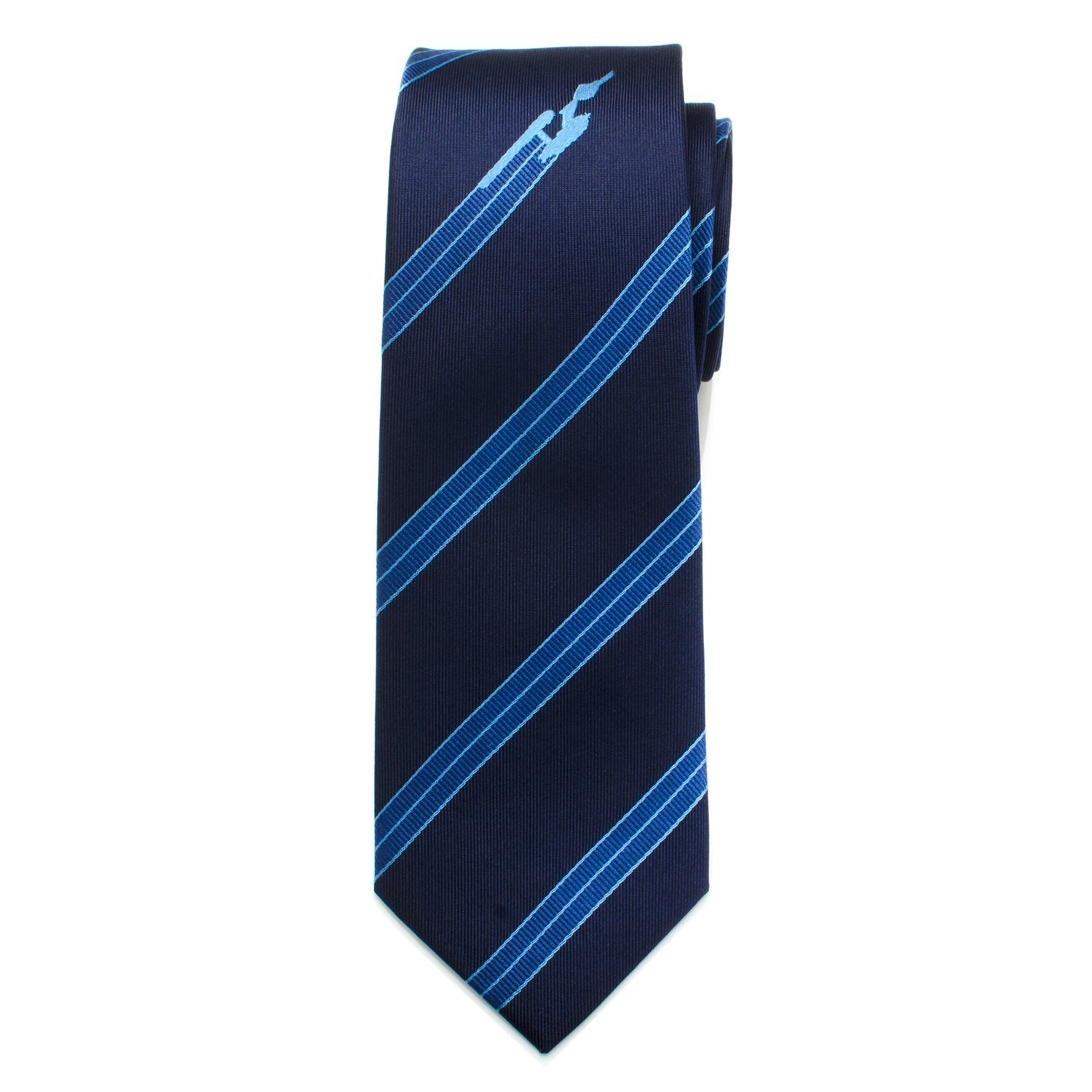 Star Trek Enterprise Flight Blue Stripe Men's Tie - SARTORO276