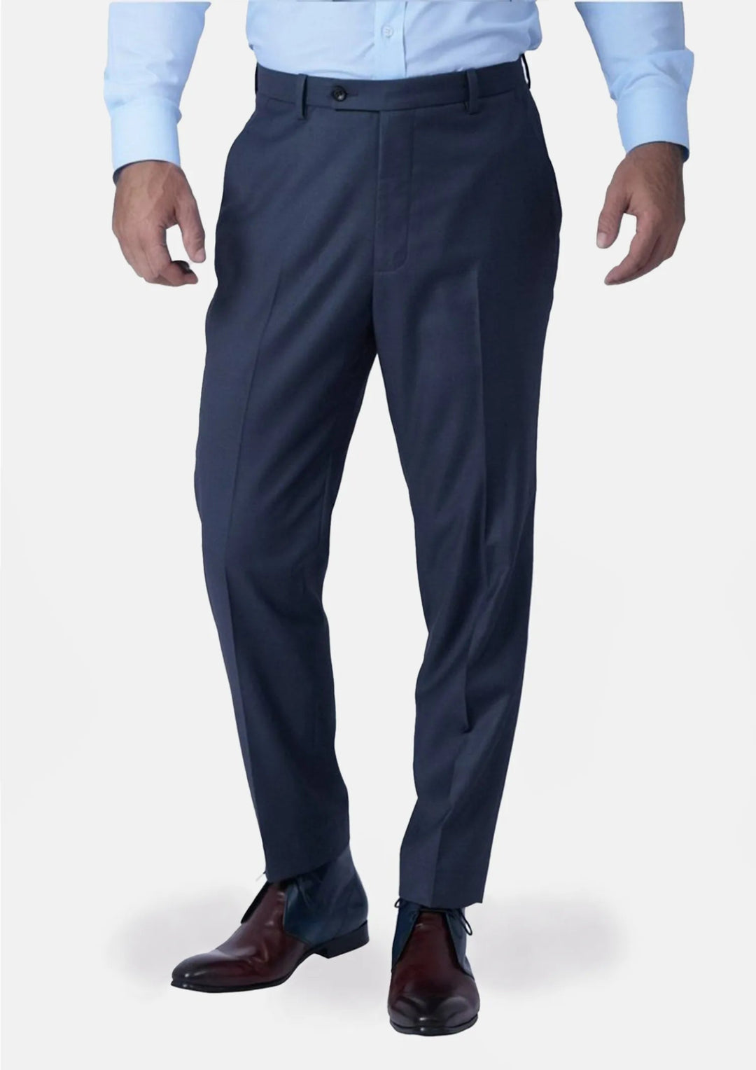 Steel Grey Twill Pants - SARTORO