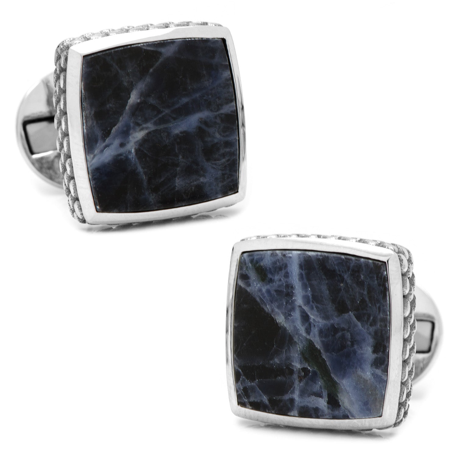 Sterling Classic Scaled Lapis Cufflinks - SARTORO517