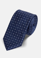 Sterling Diamond Navy Tie - SARTORO659