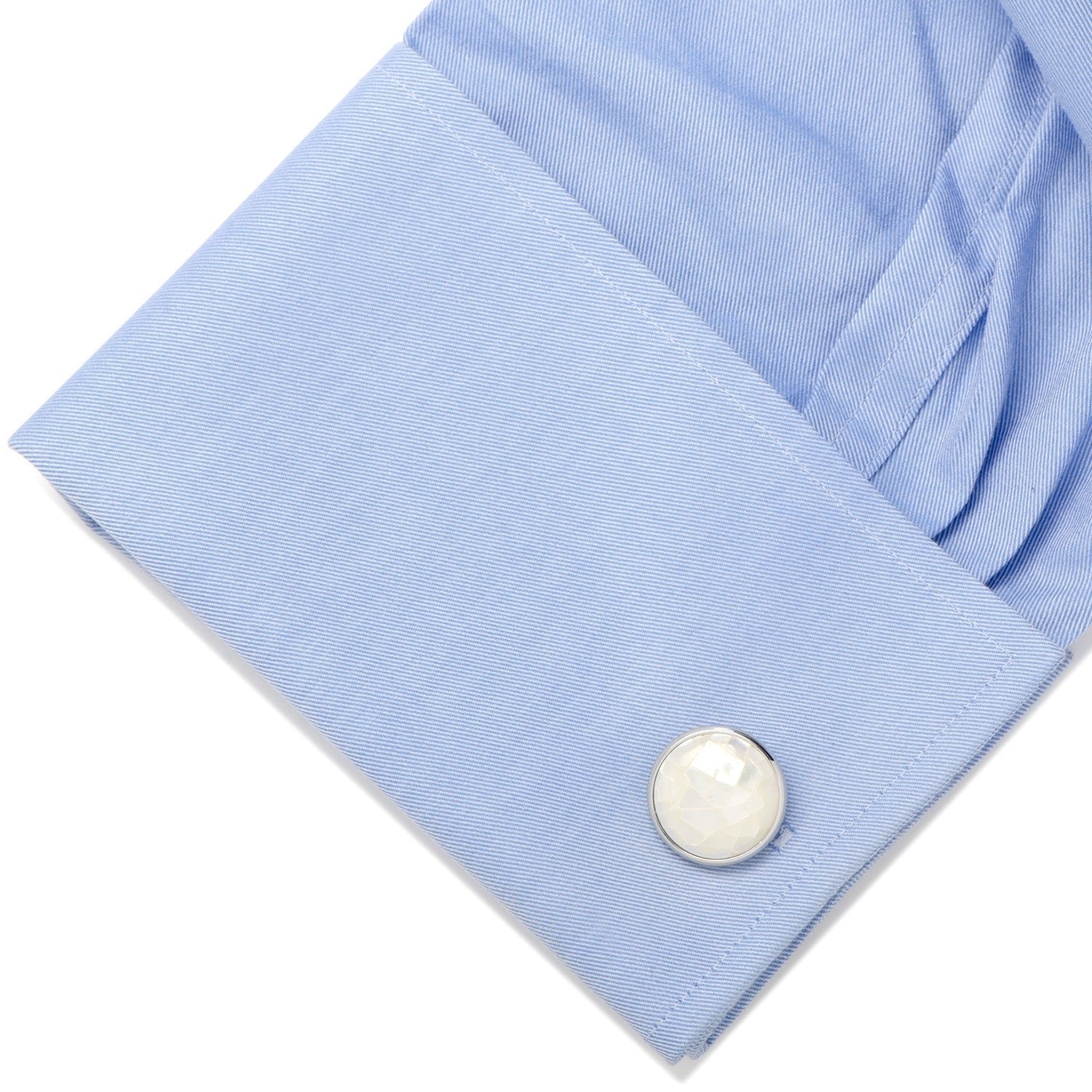 Sterling Mosaic Mother of Pearl Cufflinks - SARTORO516