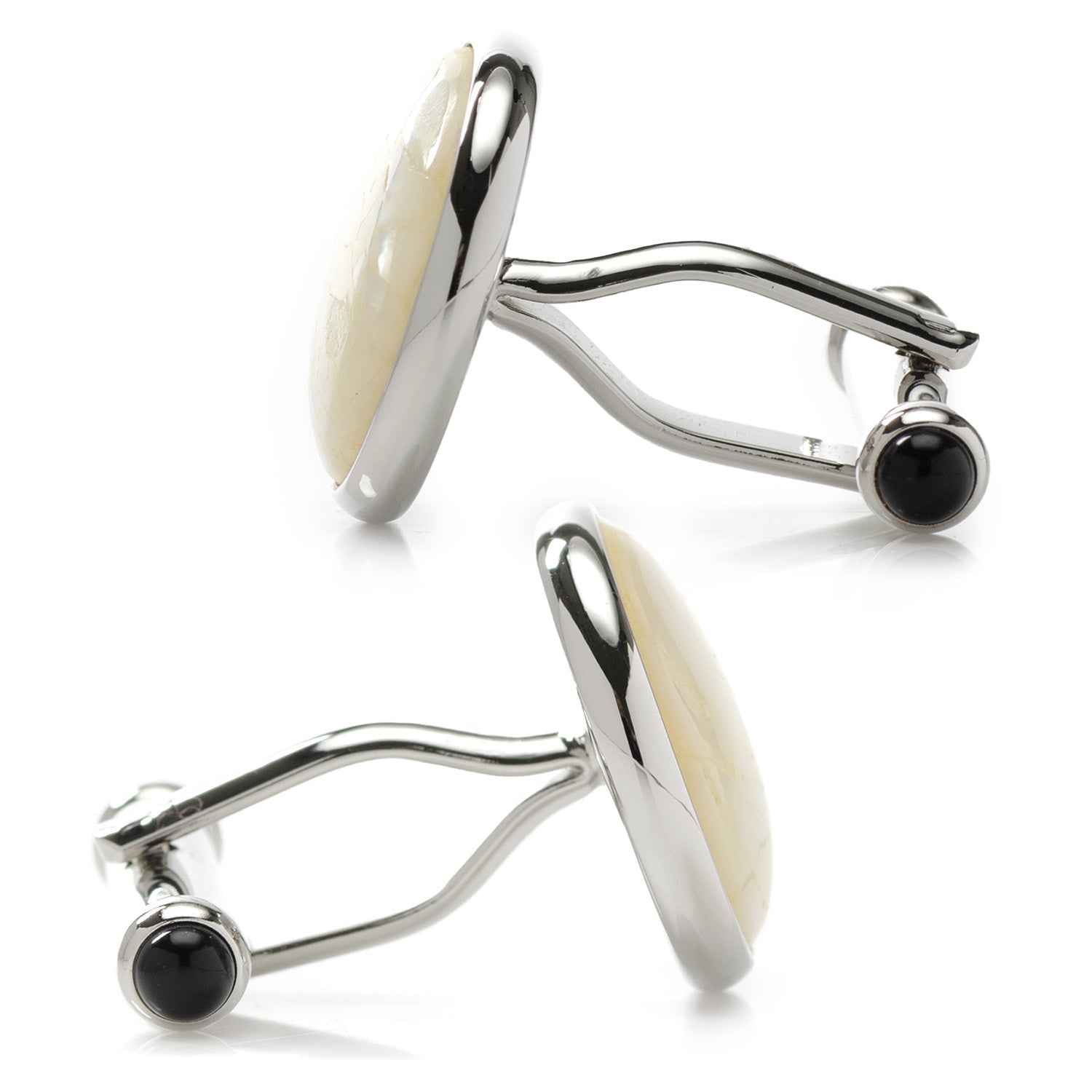 Sterling Mosaic Mother of Pearl Cufflinks - SARTORO858