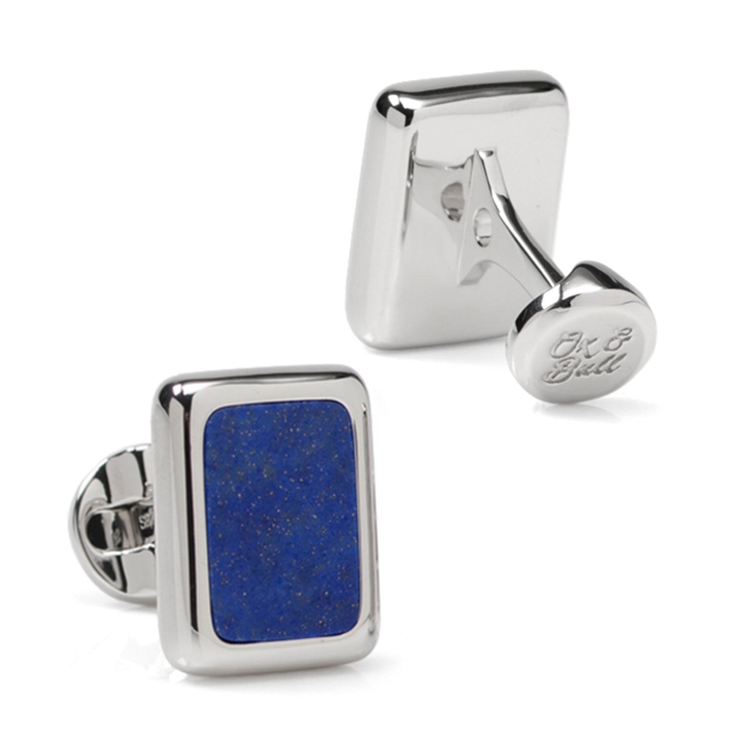 Sterling Silver and Lapis JFK Presidential Cufflinks - SARTORO172