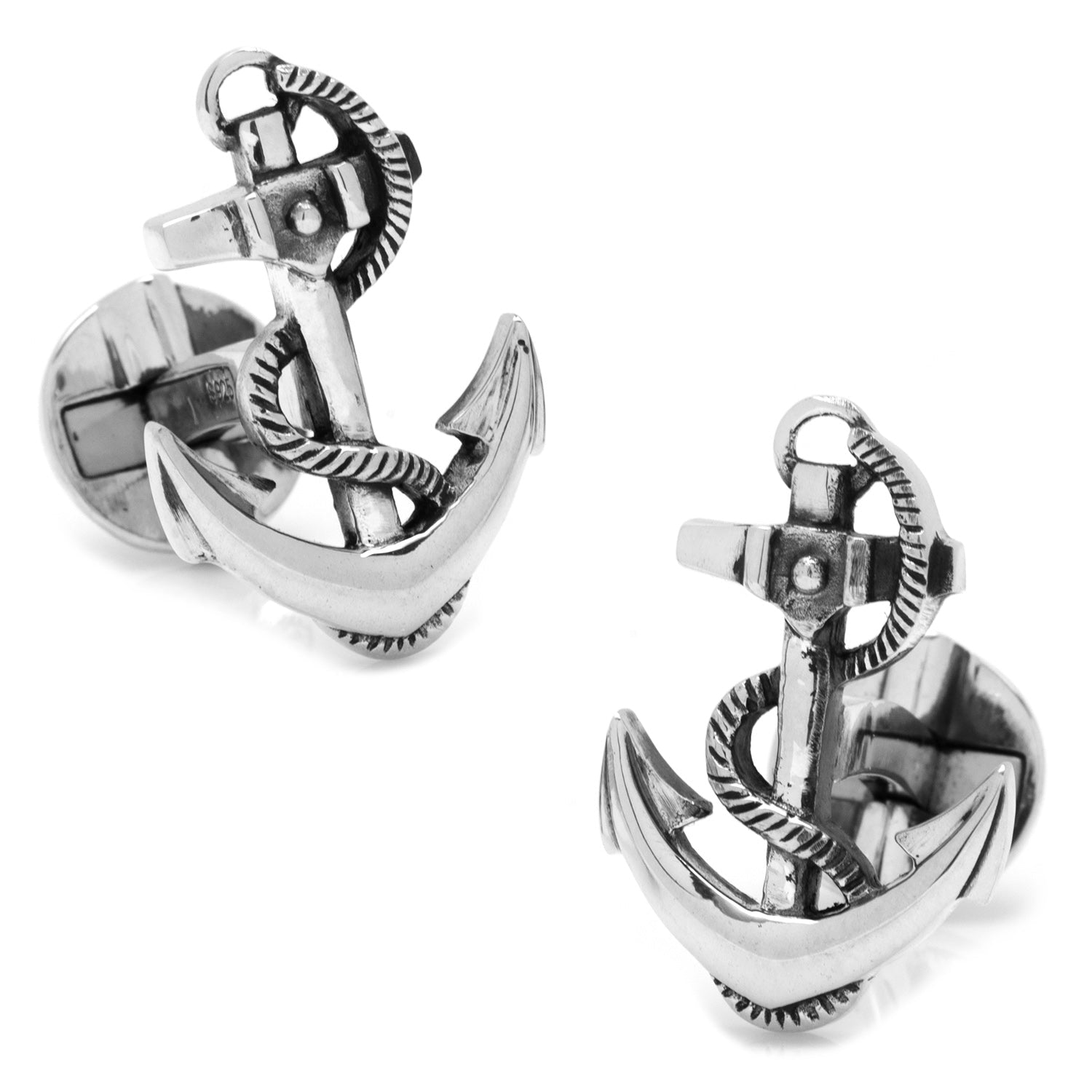 Sterling Silver Boat Anchor Cufflinks822