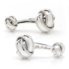 Sterling Silver Braided Knot Cufflinks - SARTORO624