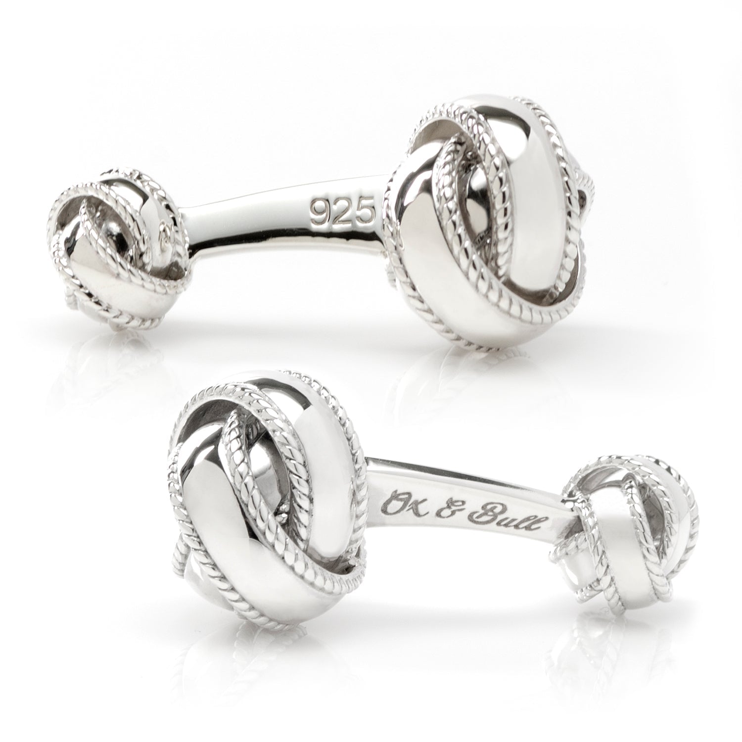 Sterling Silver Braided Knot Cufflinks - SARTORO515