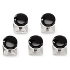 Sterling Silver Classic Formal Black Onyx 5-Studs - SARTORO129