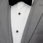 Sterling Silver Classic Formal Black Onyx 5-Studs - SARTORO963