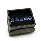 Sterling Silver Classic Formal Lapis 5-Studs - SARTORO863