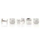 Sterling Silver Classic Formal Mother of Pearl 5-Studs - SARTORO616