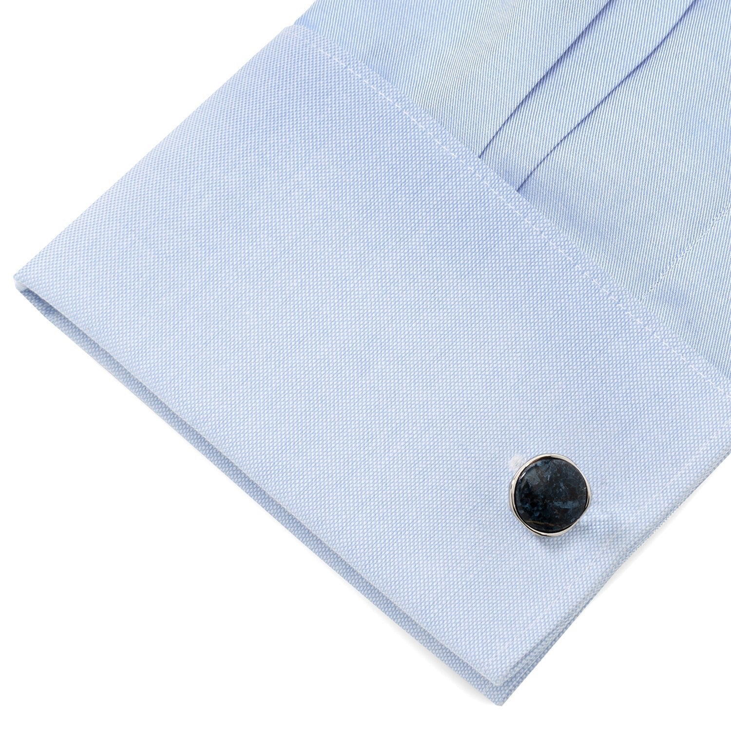 Sterling Silver Classic Formal Pietersite Cufflinks - SARTORO944