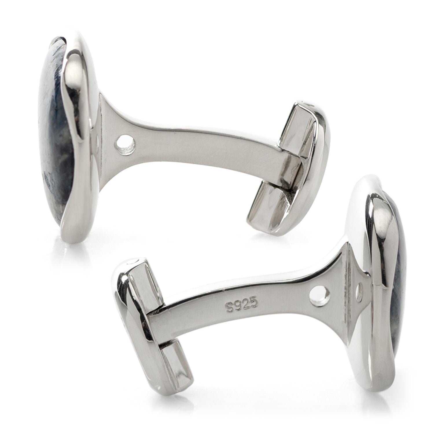 Sterling Silver Classic Formal Pietersite Cufflinks - SARTORO122