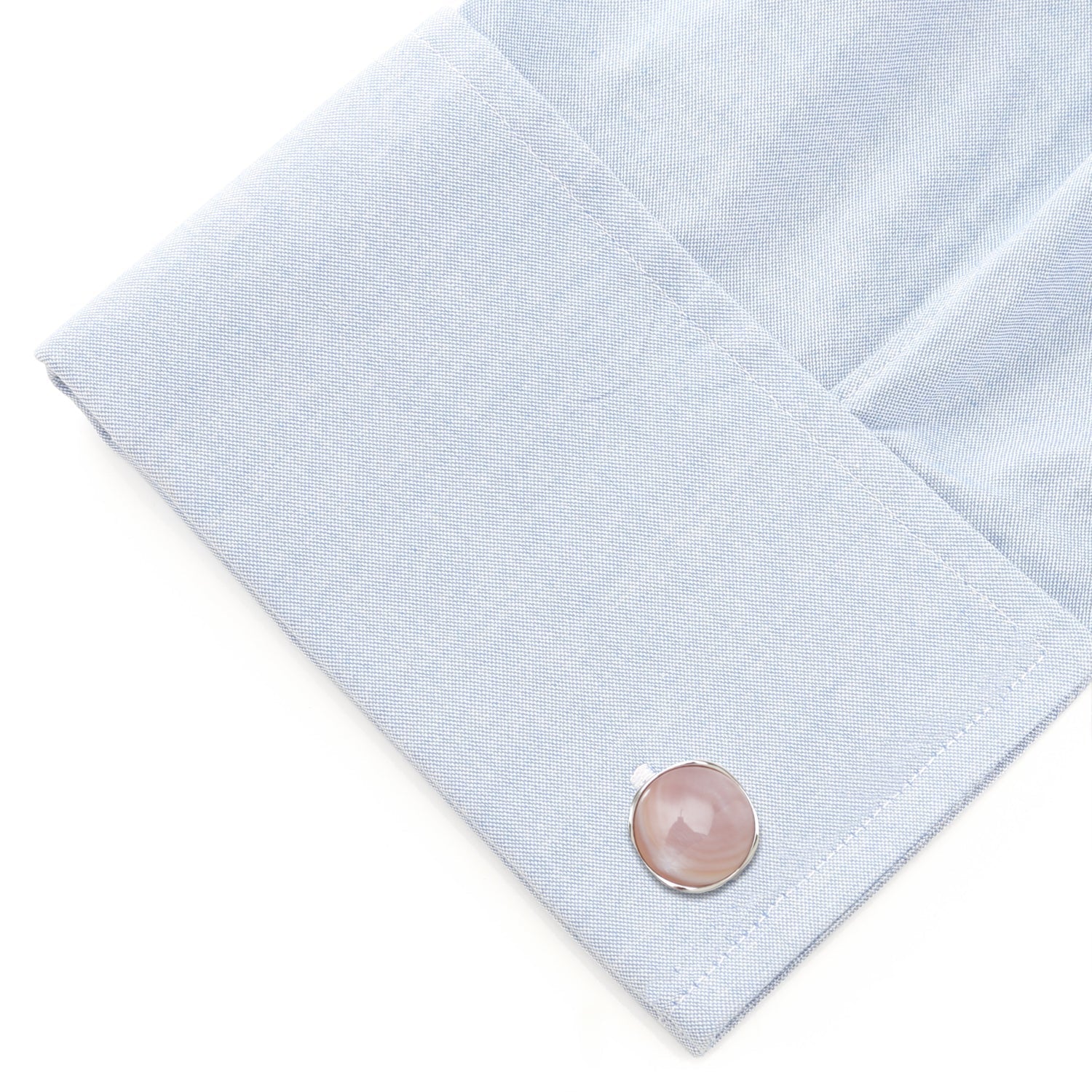 Sterling Silver Classic Formal Pink Mother of Pearl 5-Stud Set - SARTORO234