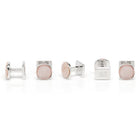 Sterling Silver Classic Formal Pink Mother of Pearl 5-Stud Set - SARTORO87