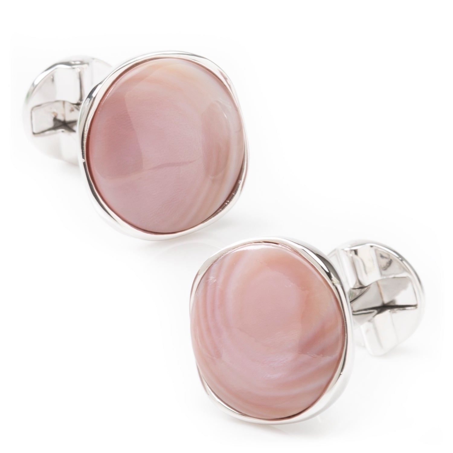 Sterling Silver Classic Formal Pink Mother of Pearl 5-Stud Set - SARTORO493