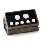 Sterling Silver Classic Formal Pink Mother of Pearl 5-Stud Set - SARTORO270
