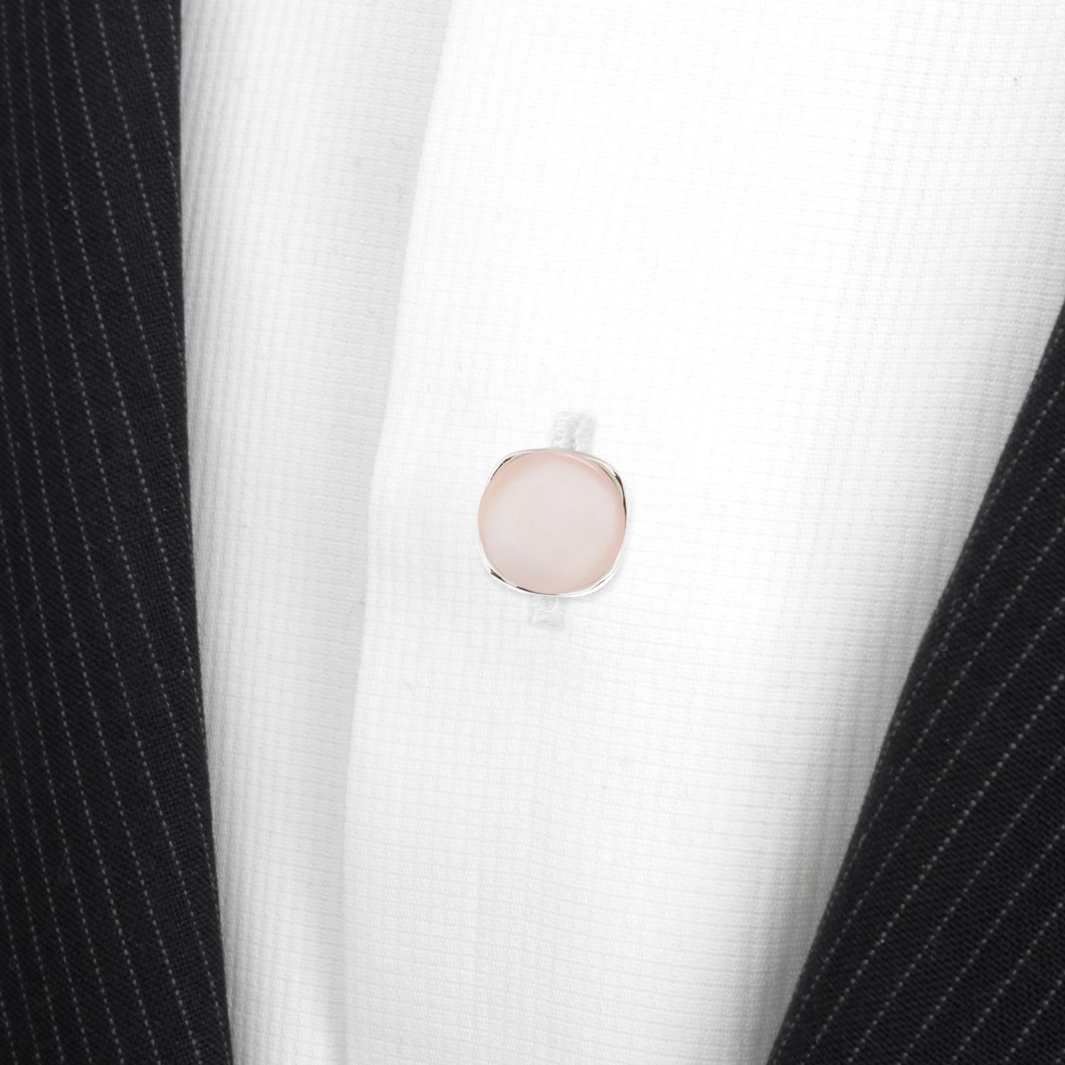 Sterling Silver Classic Formal Pink Mother of Pearl 5-Studs - SARTORO613