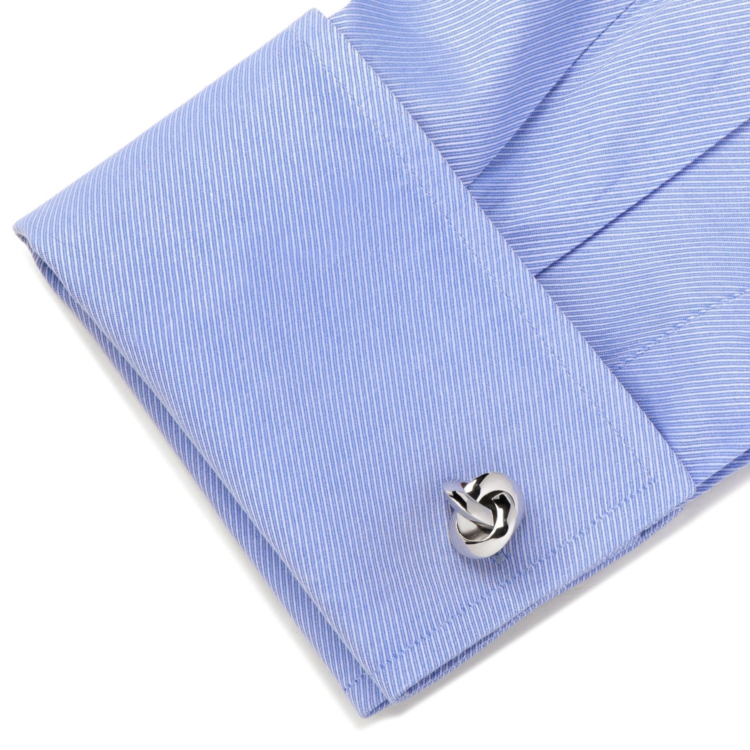 Sterling Silver Knot Cufflinks - SARTORO100