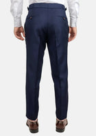 Stratos Blue Mohair Pants - SARTORO631