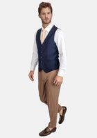 Stratos Blue Mohair Vest - SARTORO44