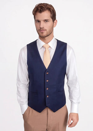 Stratos Blue Mohair Vest