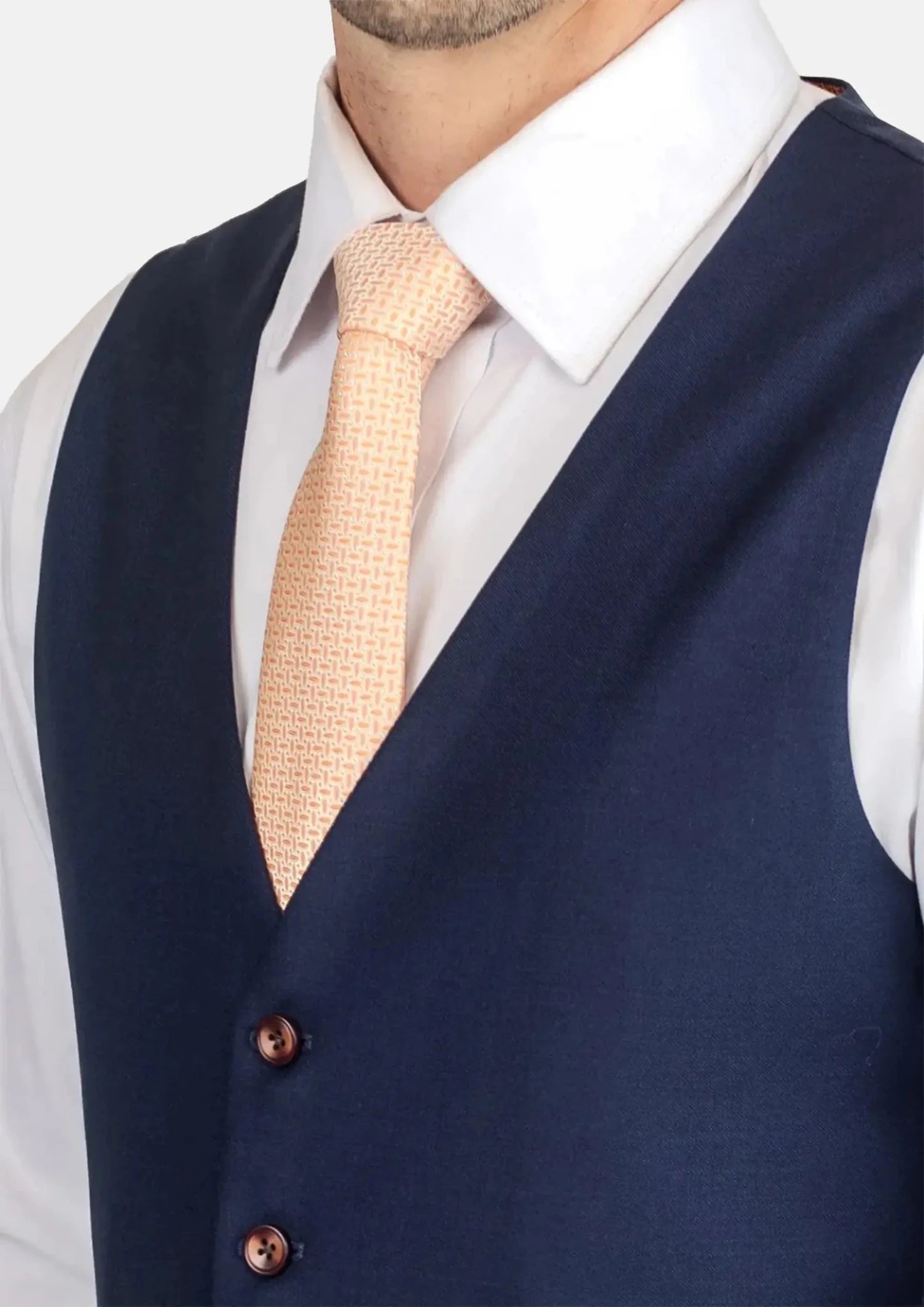 Stratos Blue Mohair Vest - SARTORO286
