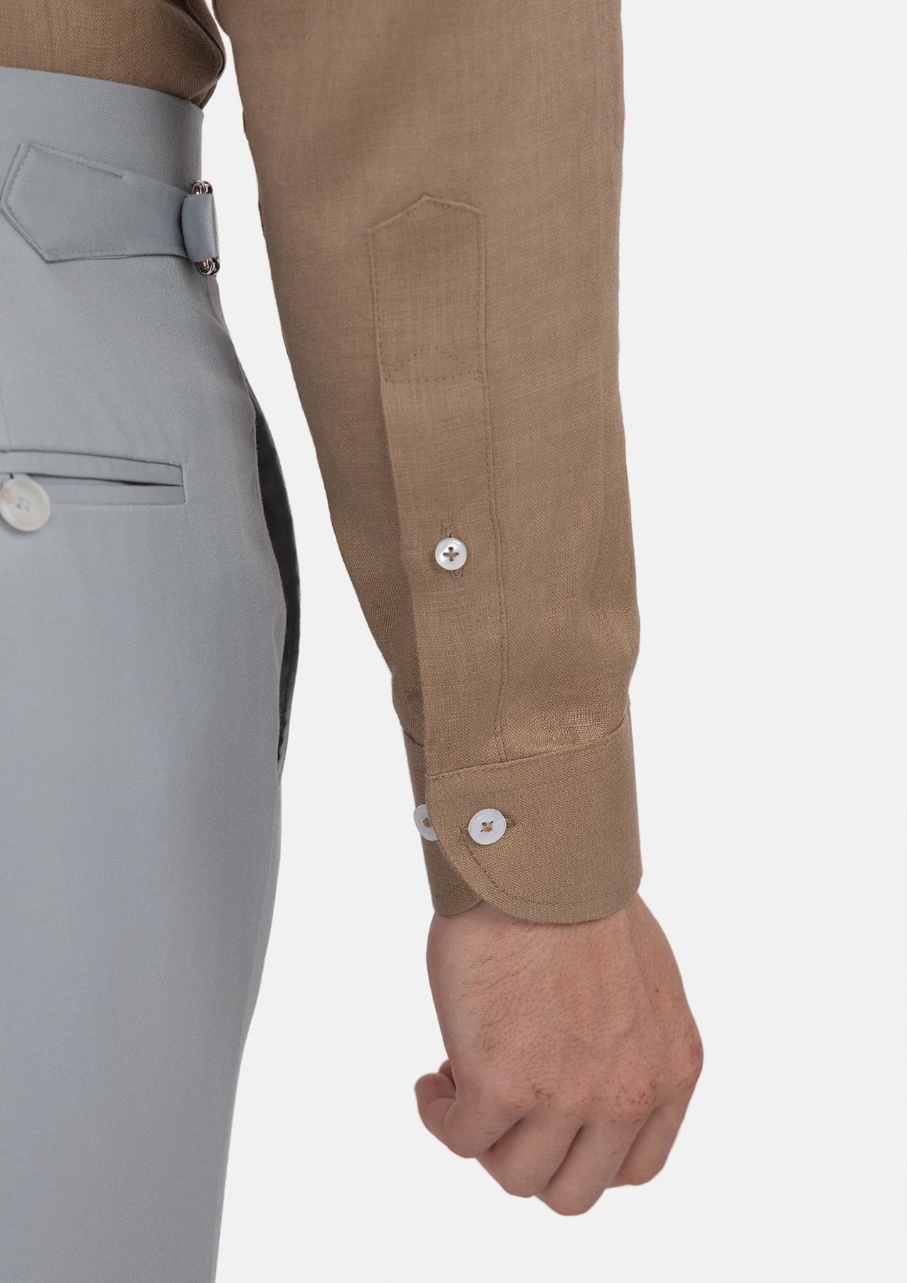 Taupe Gray Shirt - SARTORO