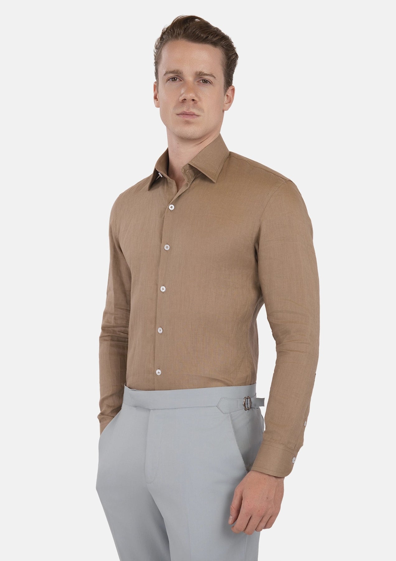 Taupe Gray Shirt - SARTORO