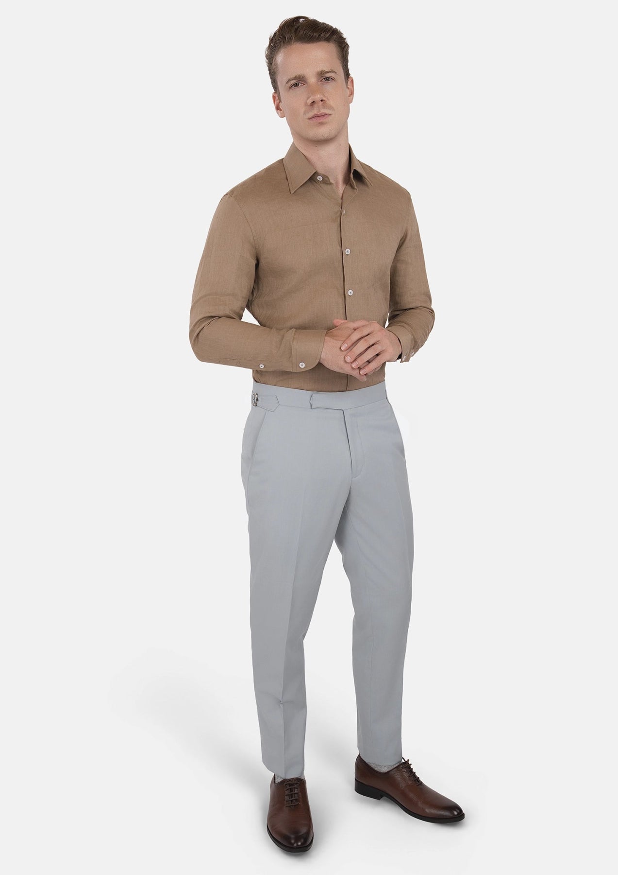 Taupe Gray Shirt - SARTORO