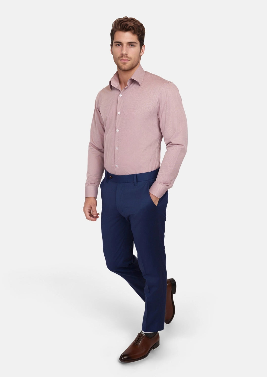 Textured Burgundy Shirt - SARTORO
