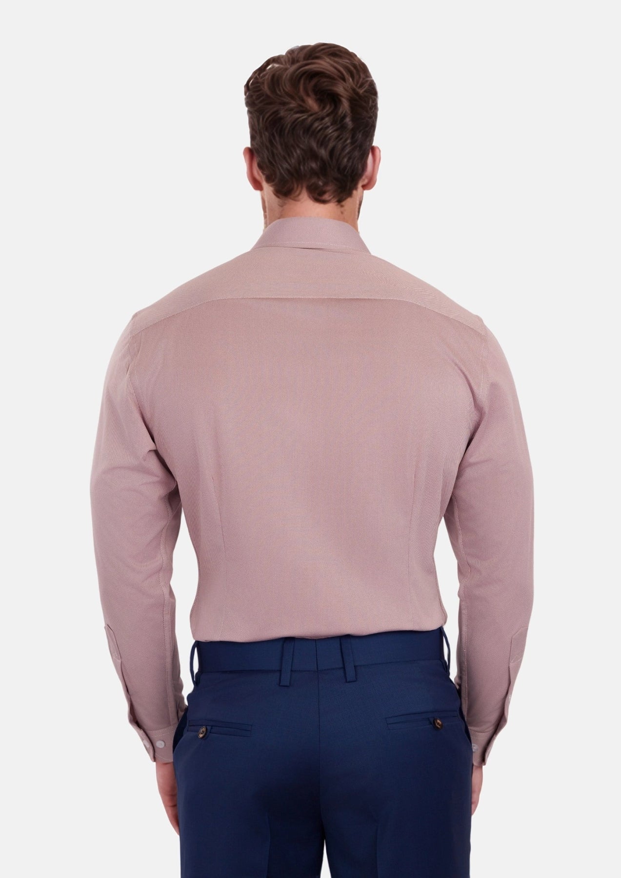 Men's Burgundy Oxford Weave Shirt | SARTORO Men's Burgundy Oxford Weave Shirt | SARTORO