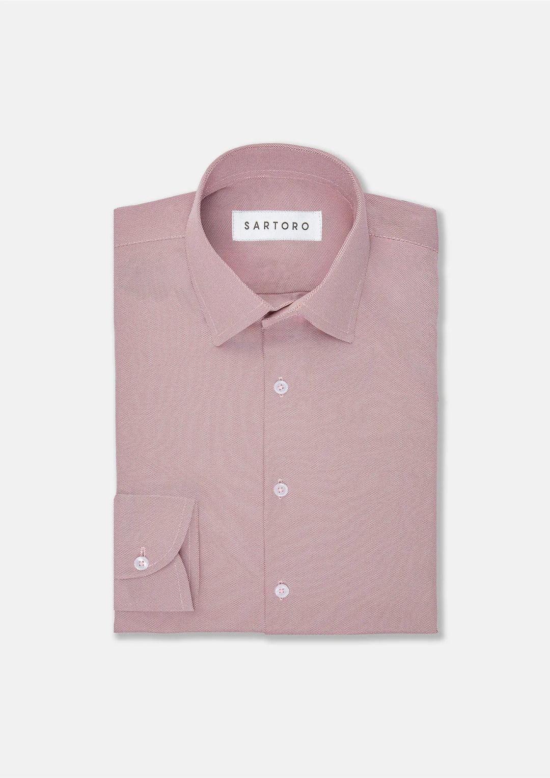 Textured Burgundy Shirt - SARTORO