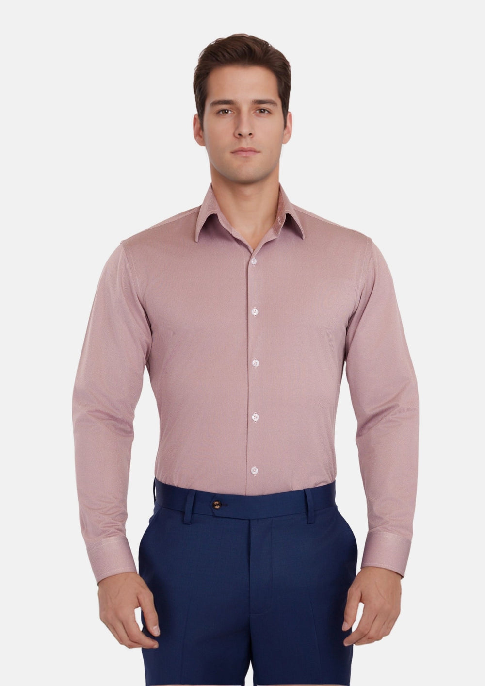 Textured Burgundy Shirt - SARTORO