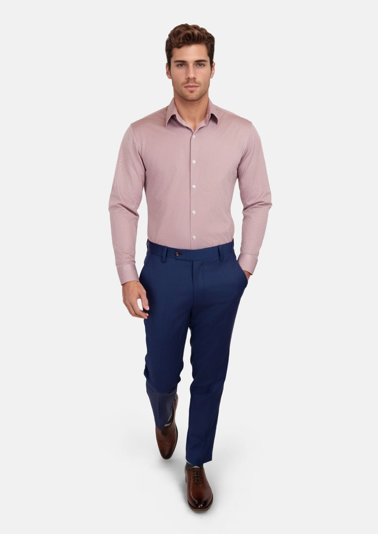 Textured Burgundy Shirt - SARTORO711