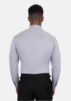 Textured Flint Gray Shirt - SARTORO476